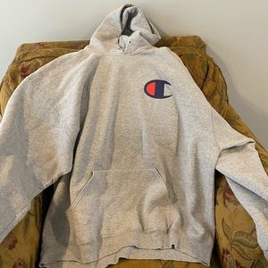 Grey champion hoodie